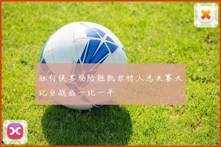 独行侠客场险胜凯尔特人总决赛大比分战成一比一平